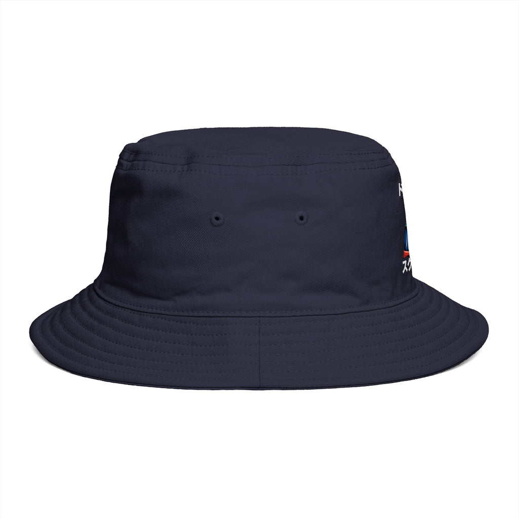 Dooky Squad manga design bucket hat with Katta Kanna text