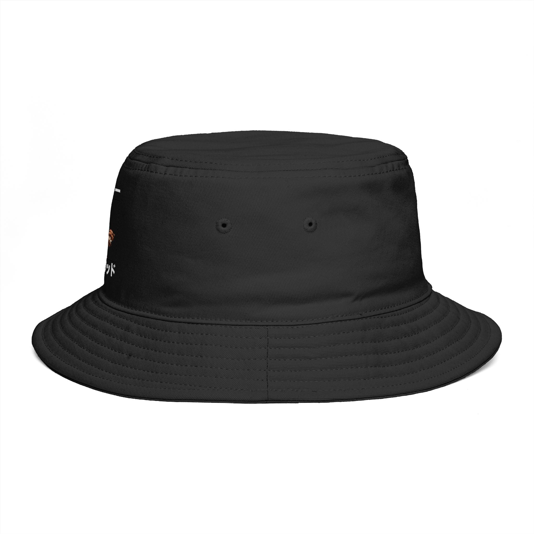Dooky Squad manga design bucket hat with Katta Kanna text