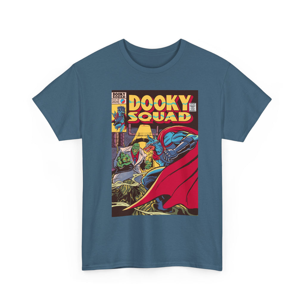 Dooky Squad Issue #1 retro comic cover tee, superhero graphic