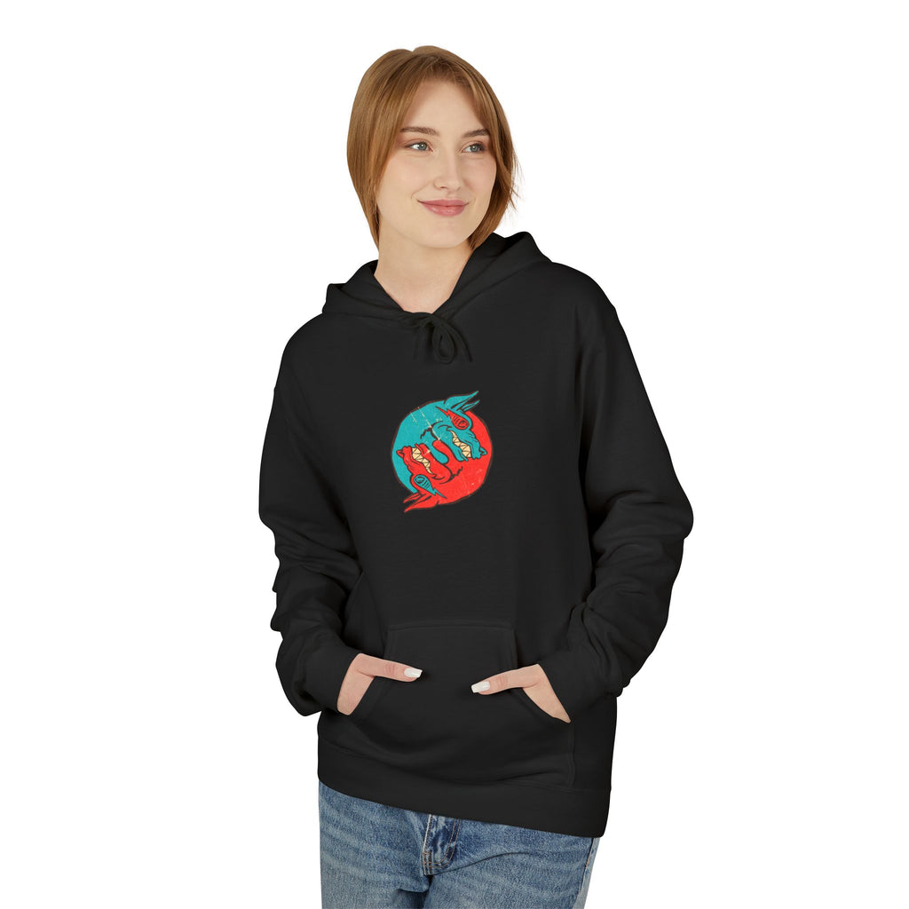 Dooky Squad comic cover hoodie with superhero graphic back print