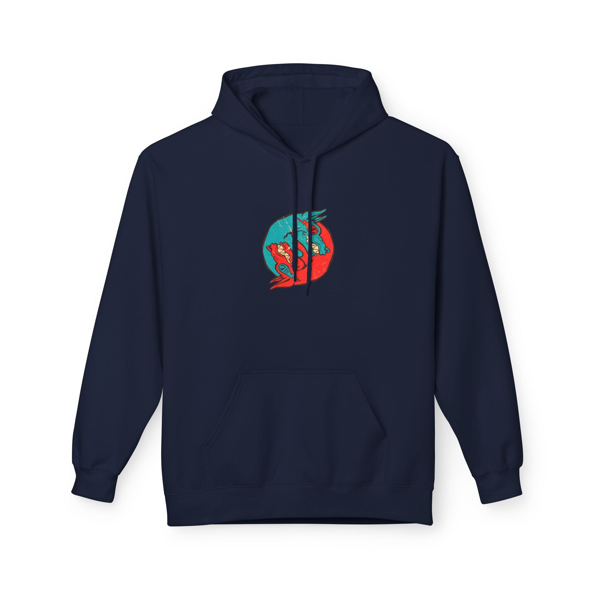 Dooky Squad comic cover hoodie with superhero graphic back print