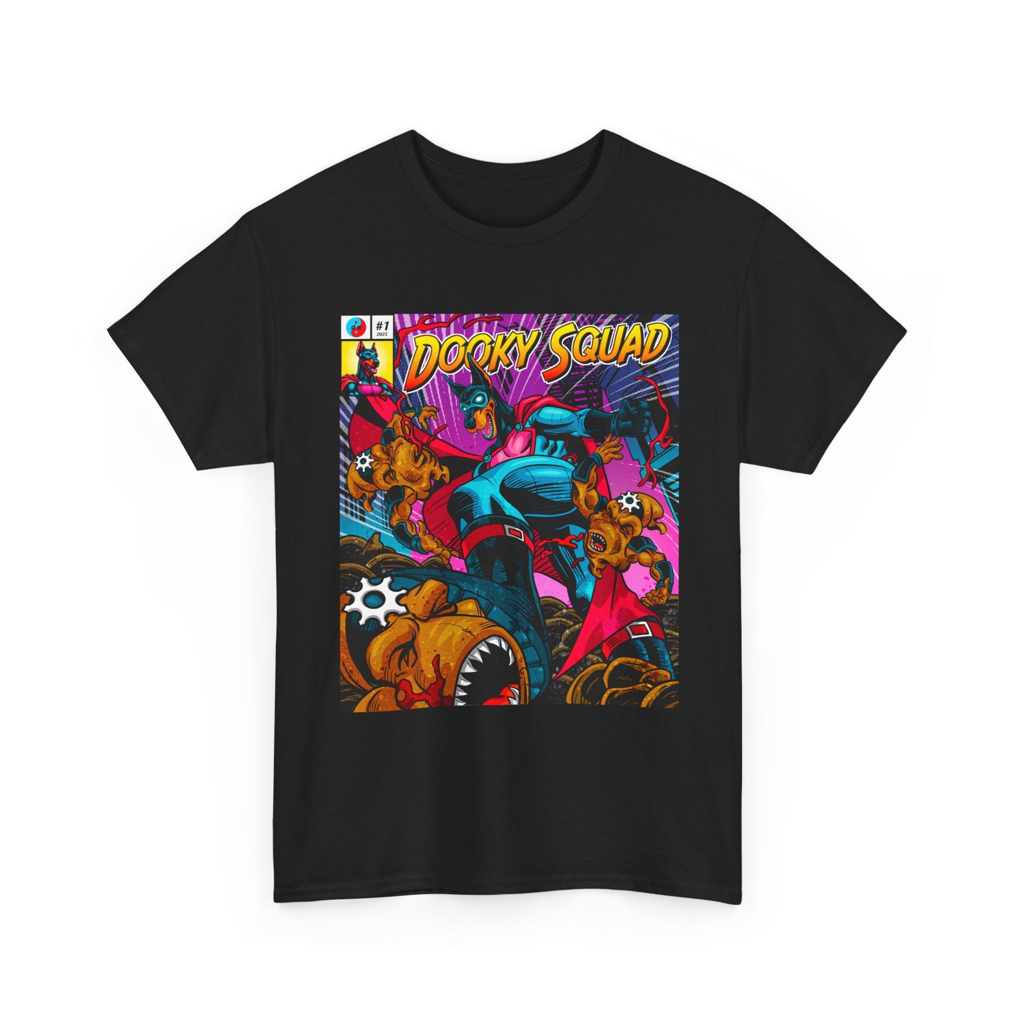 Dooky Squad OG Art tee, retro superhero graphic crewneck