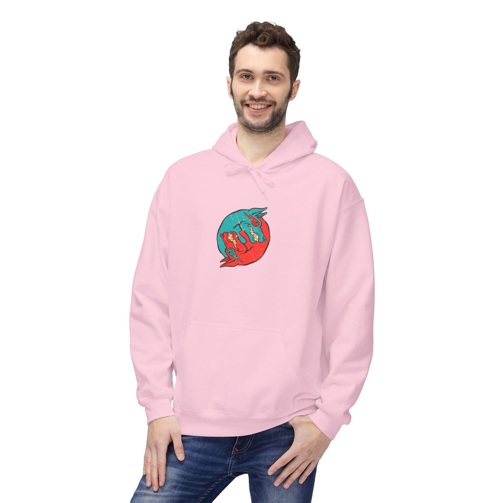 Dooky Squad comic cover hoodie with superhero graphic back print