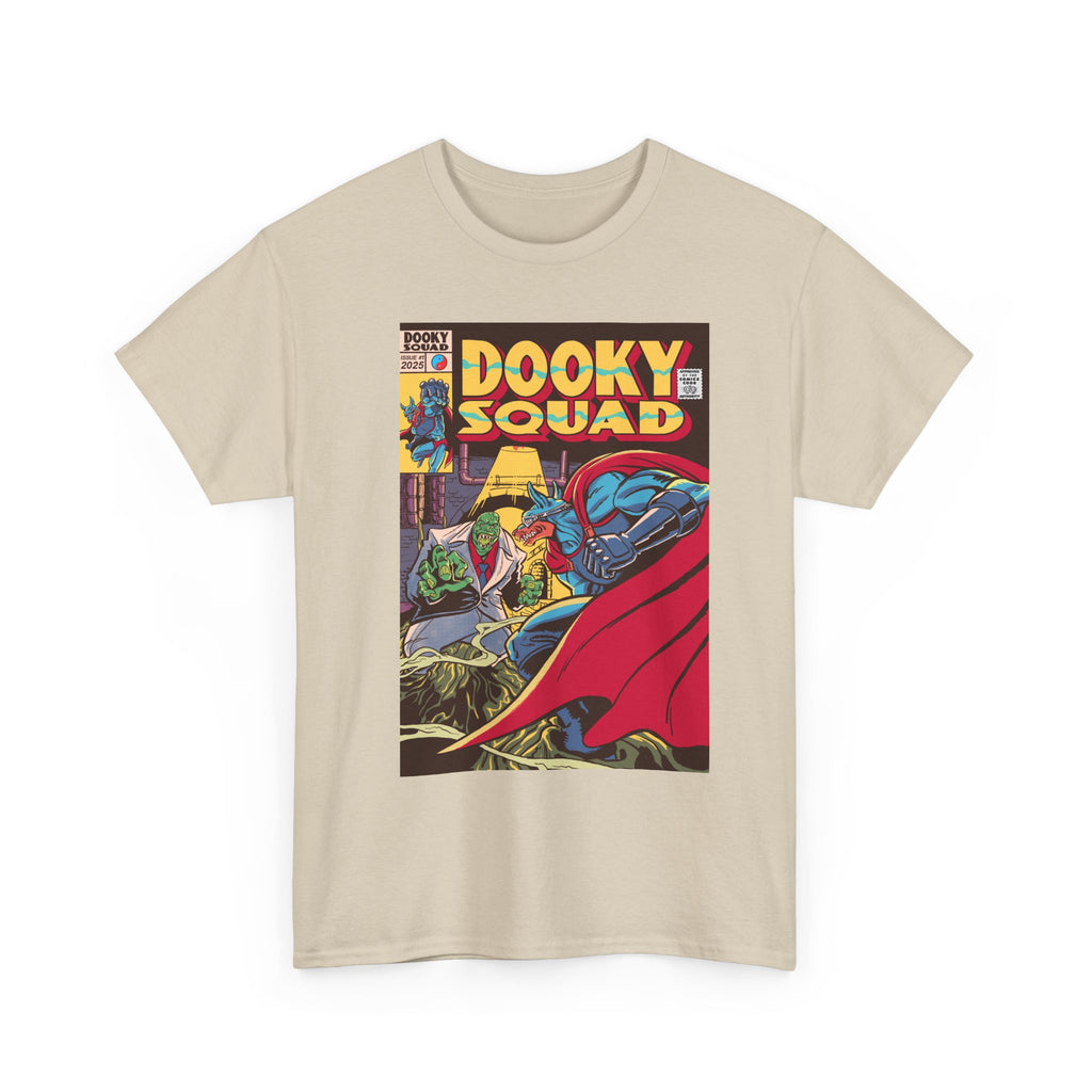 Dooky Squad Issue #1 retro comic cover tee, superhero graphic