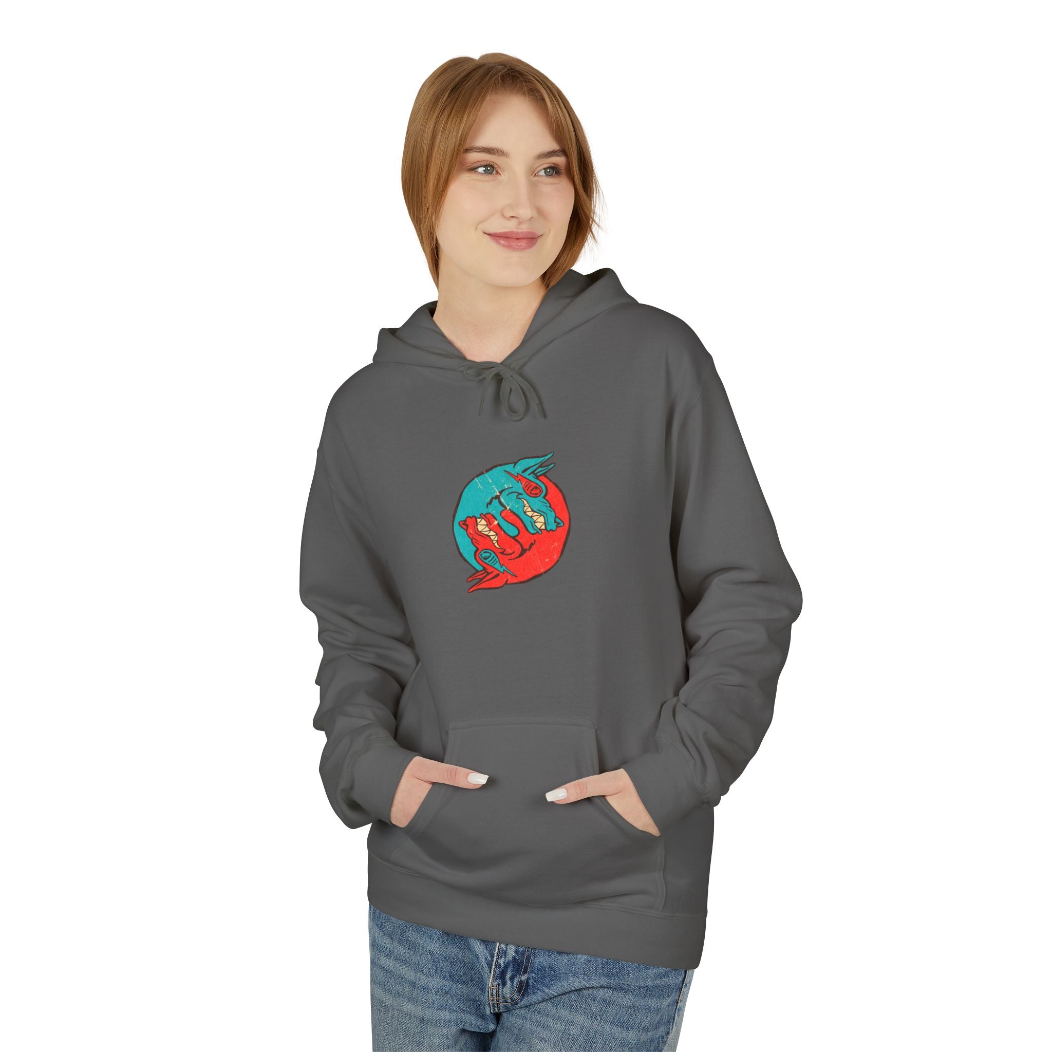 Dooky Squad comic cover hoodie with superhero graphic back print