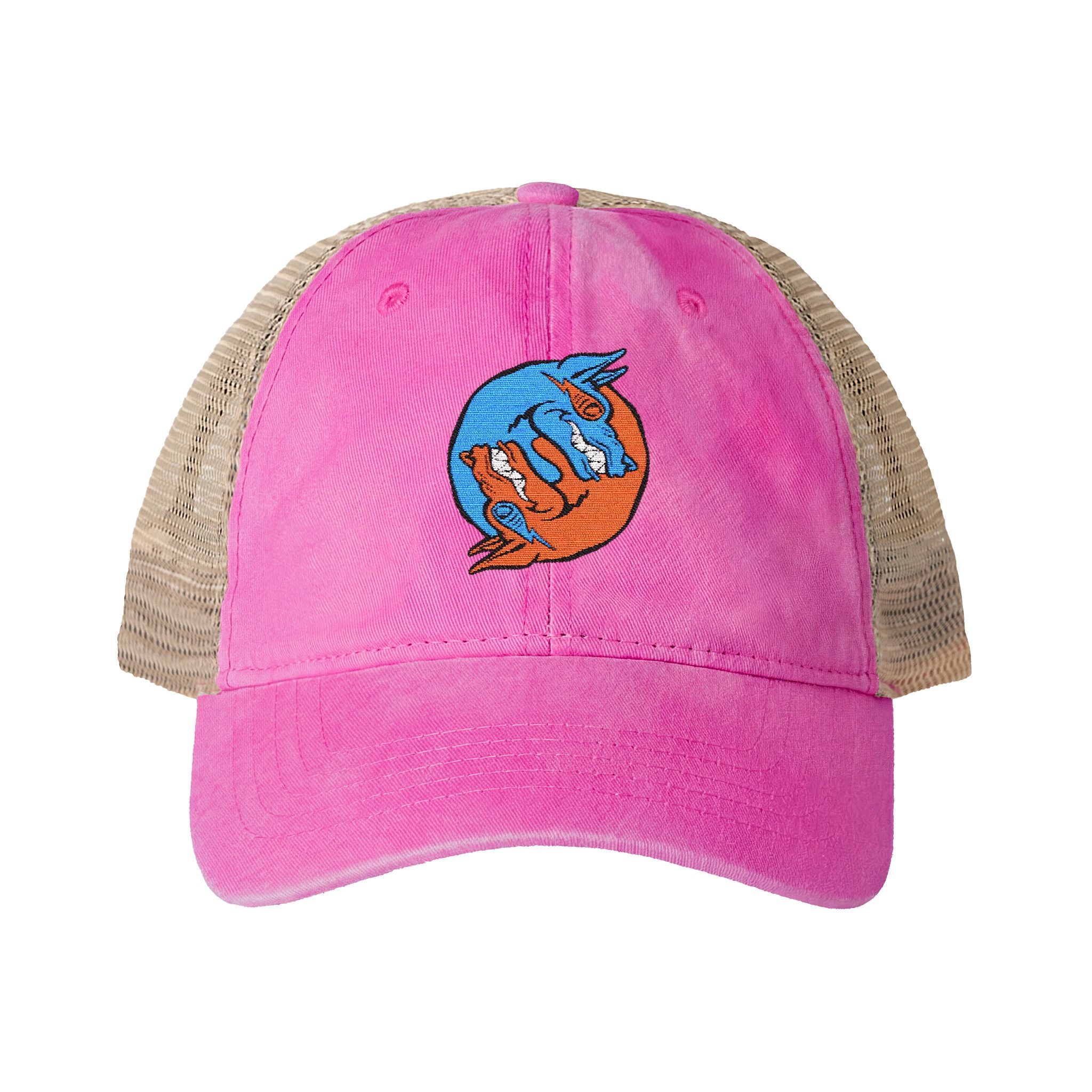 Dooky Squad yin yang women's washed mesh-back trucker cap