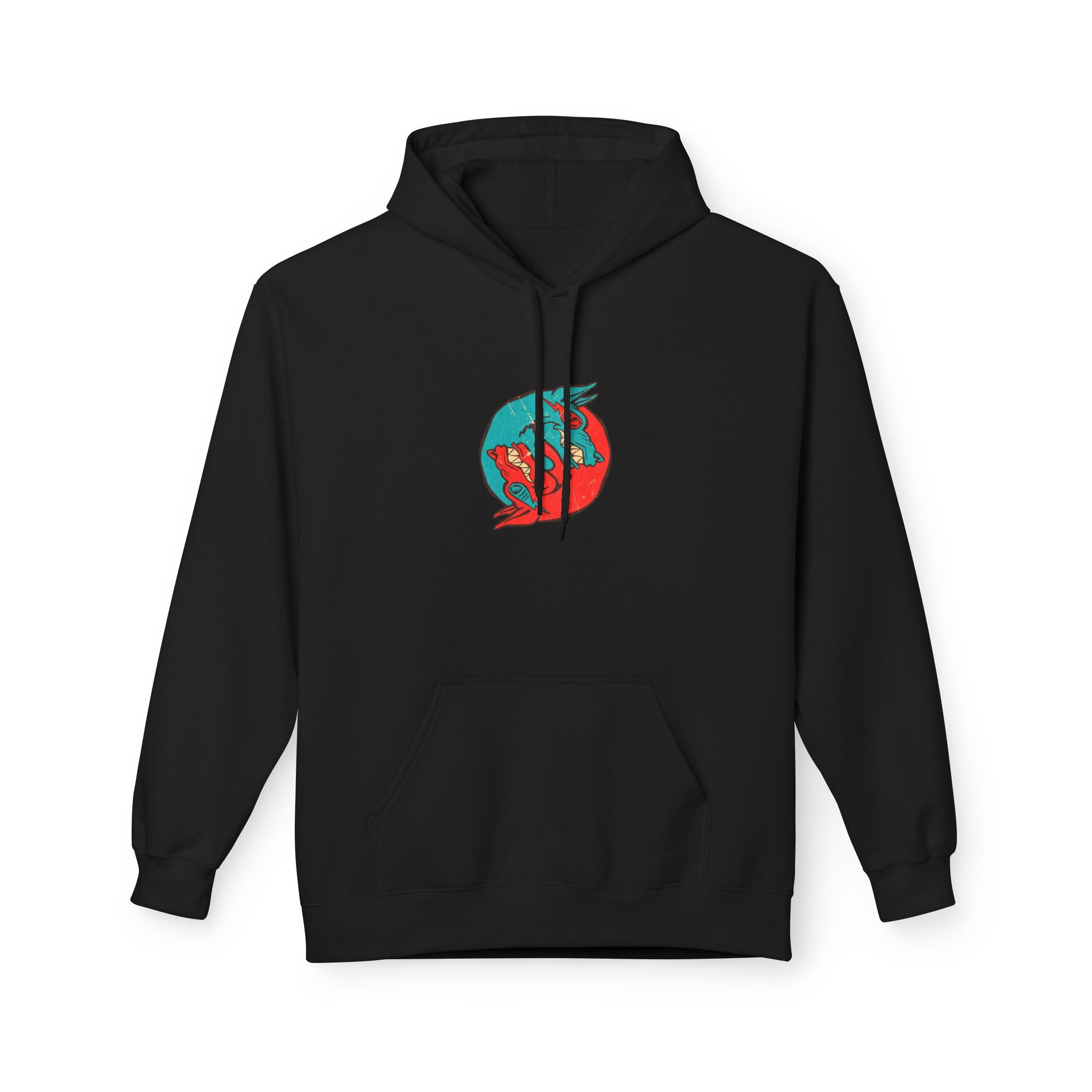Dooky Squad comic cover hoodie with superhero graphic back print