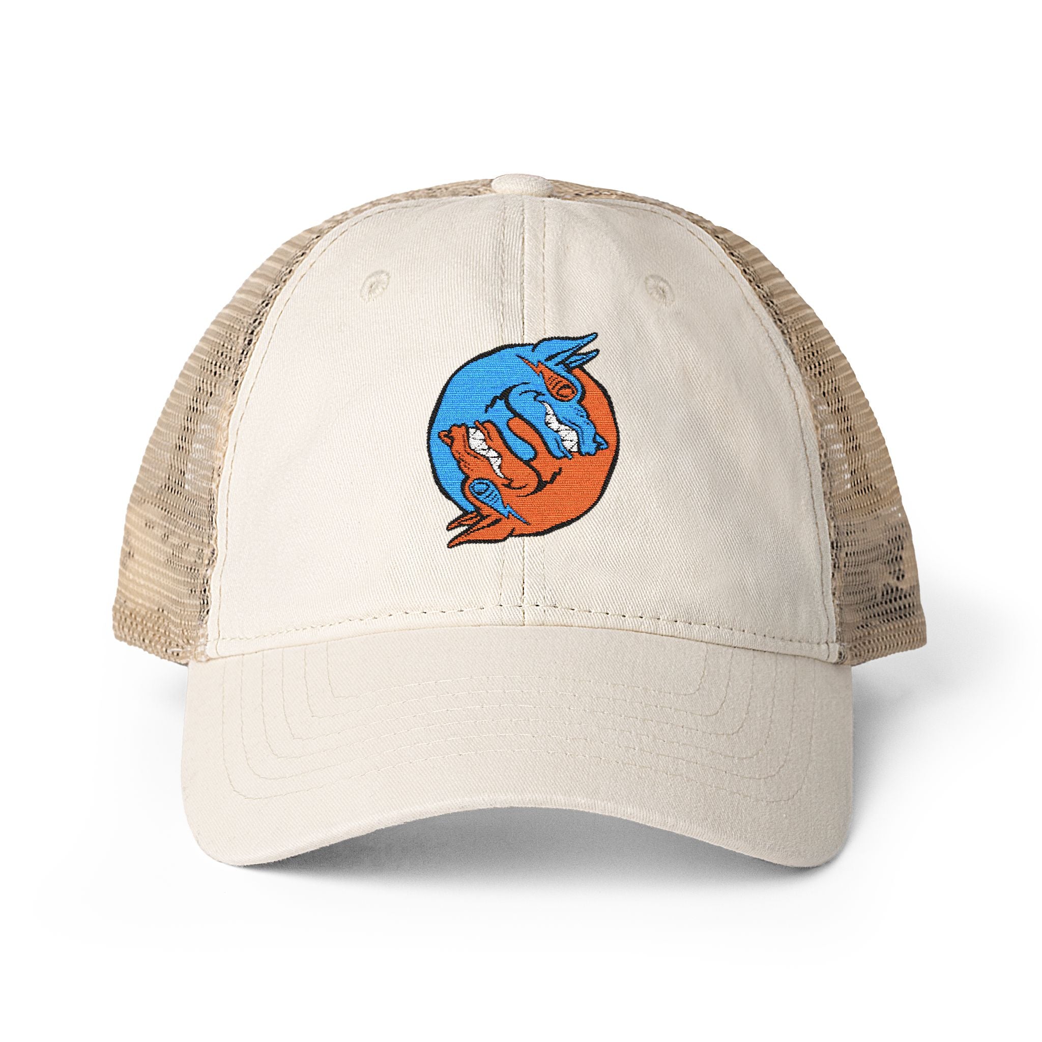 Dooky Squad yin yang women's washed mesh-back trucker cap
