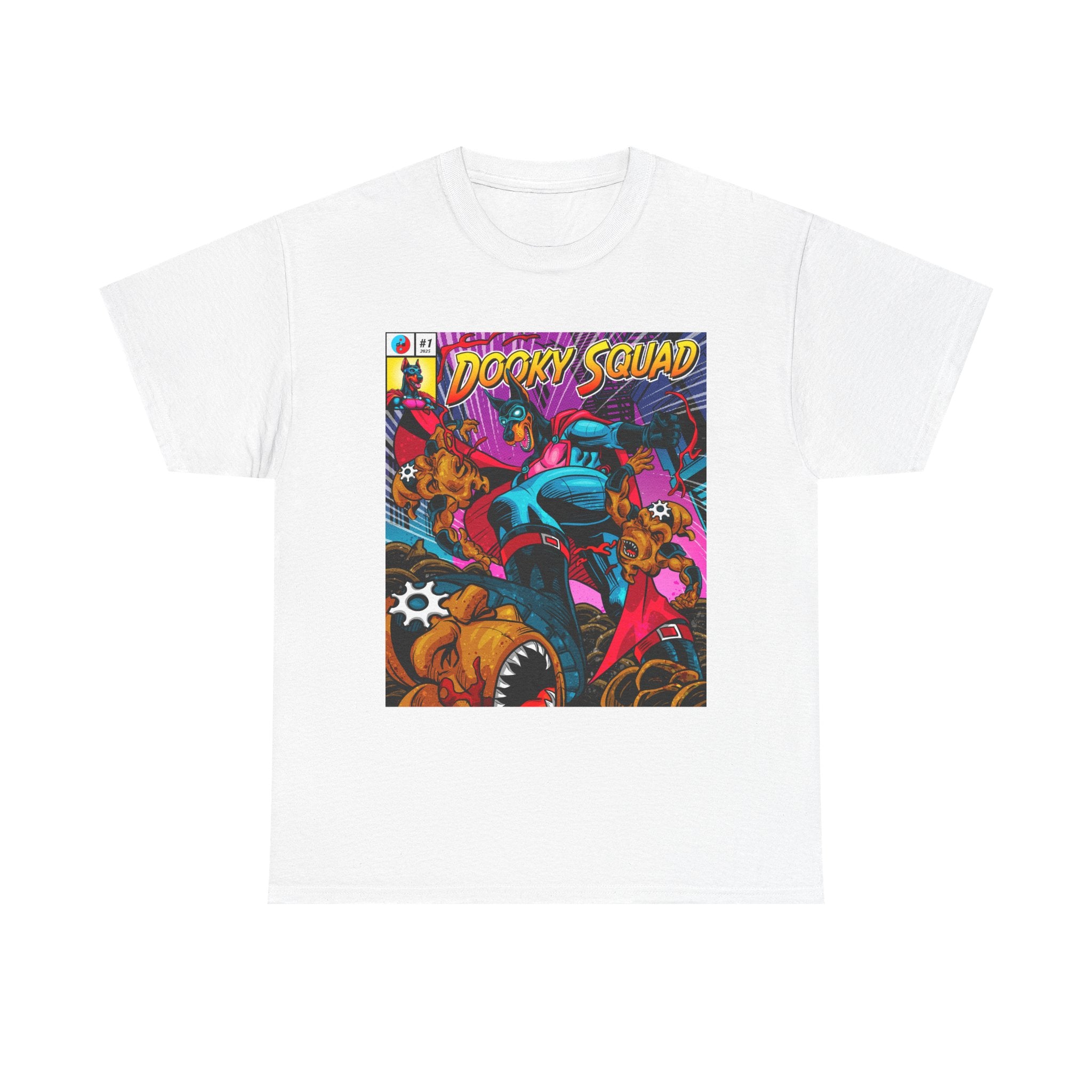 Dooky Squad OG Art tee, retro superhero graphic crewneck