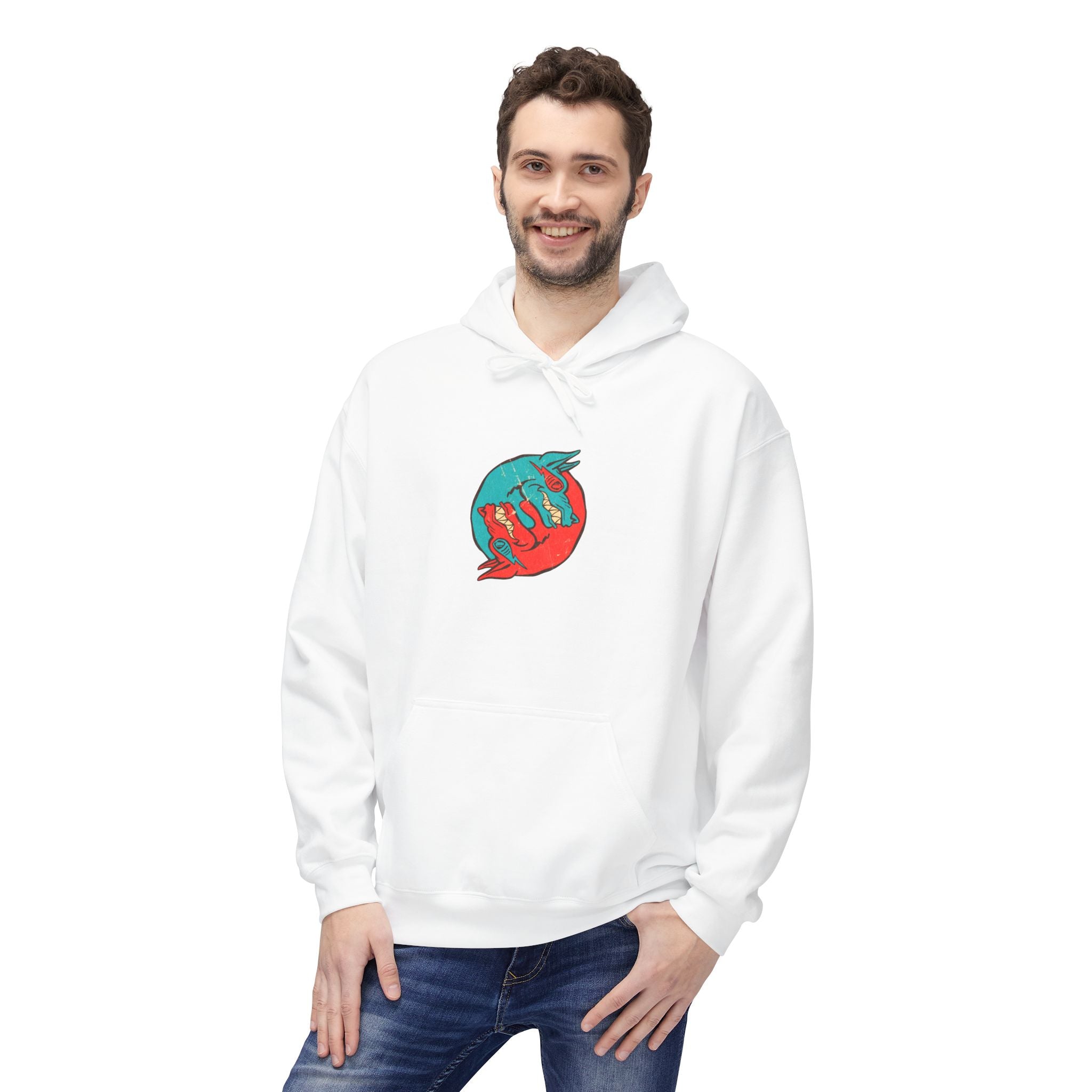 Dooky Squad comic cover hoodie with superhero graphic back print