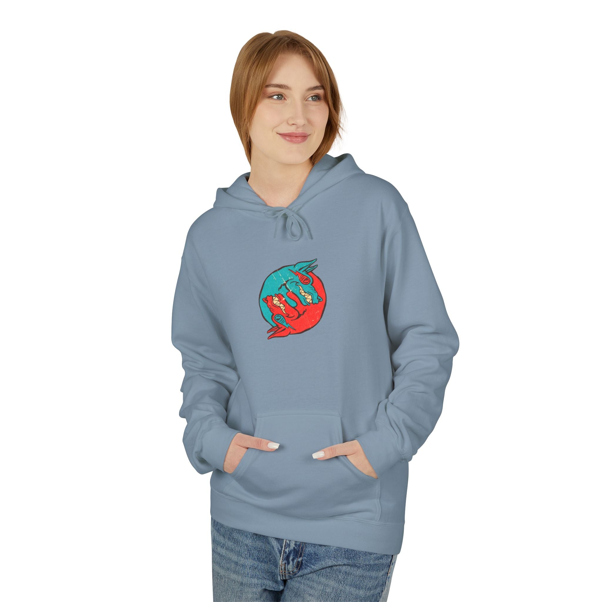 Dooky Squad comic cover hoodie with superhero graphic back print