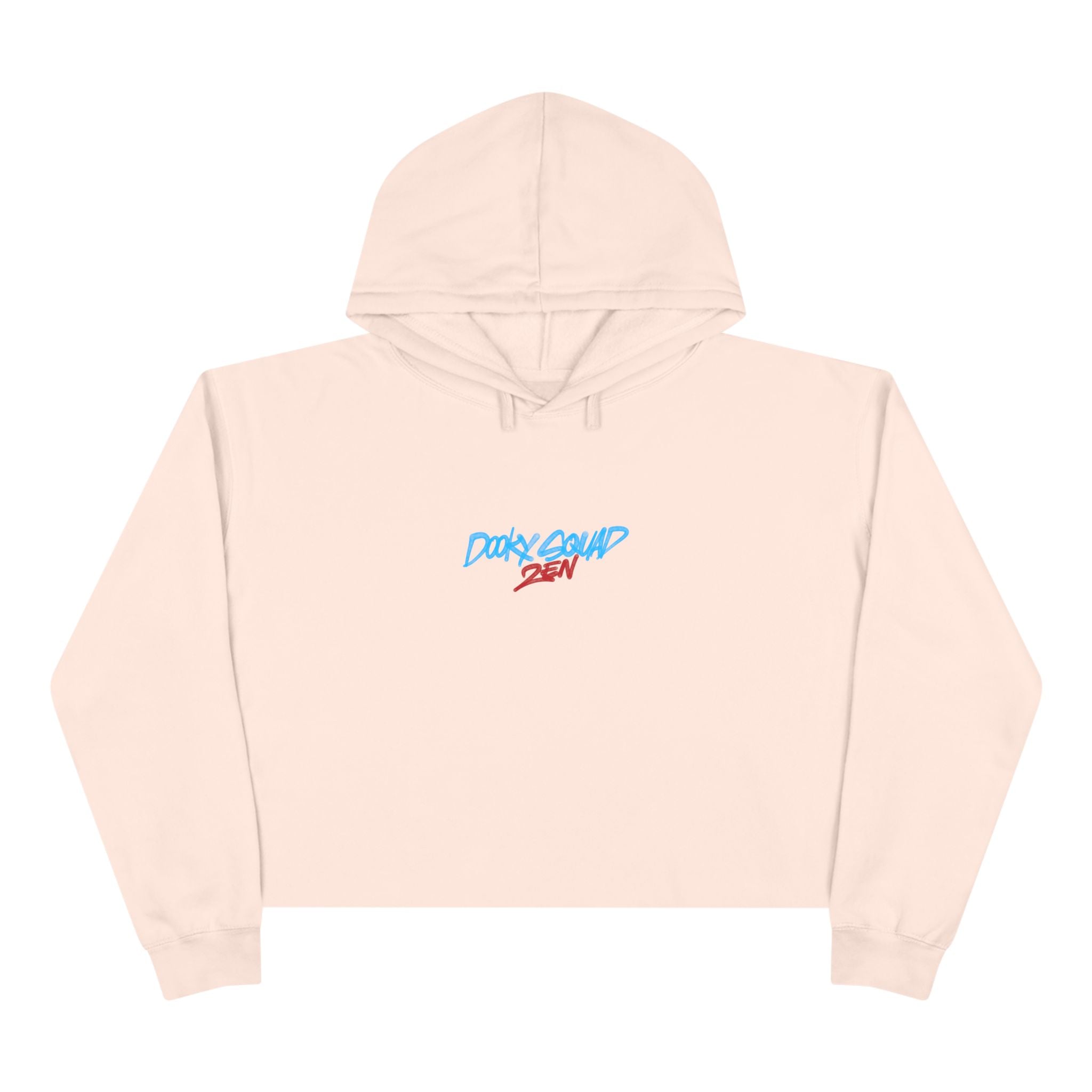 Crop Hoodie — Doberman Anime Graphic Cropped Hoodie with Japanese Text