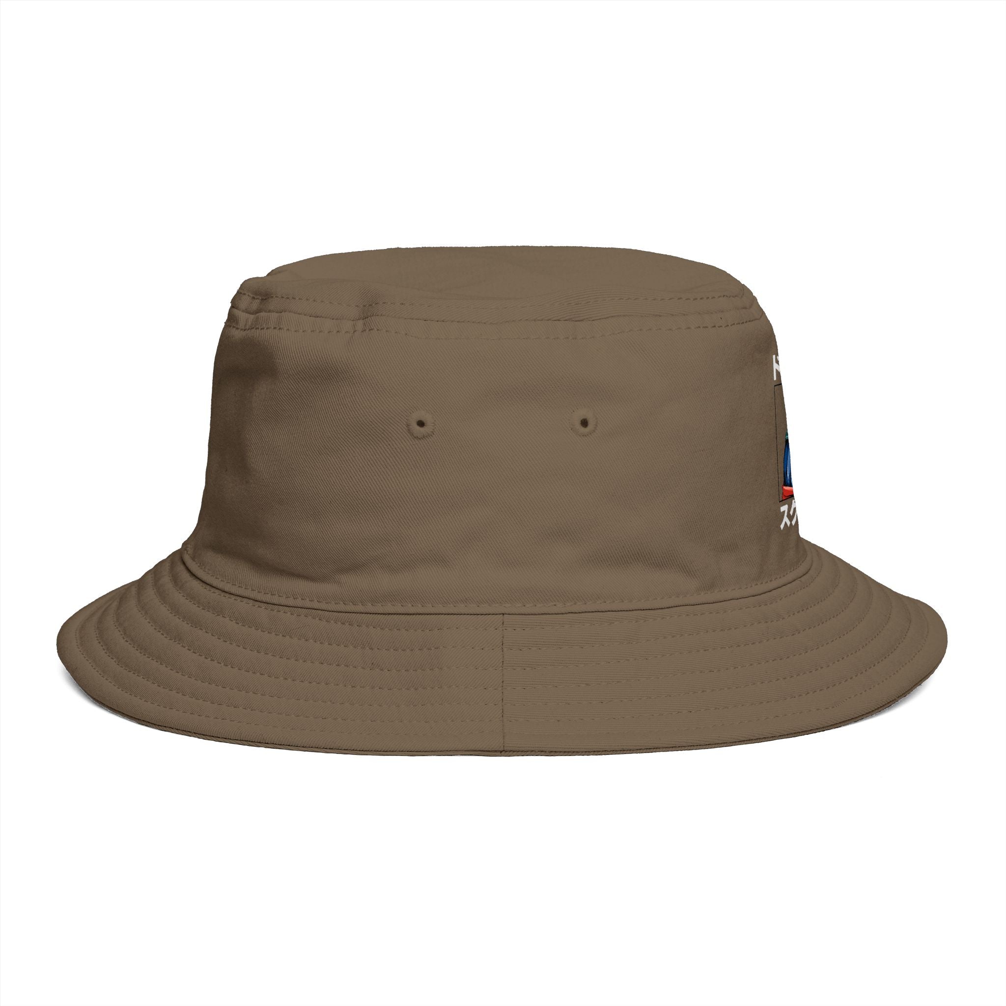 Dooky Squad manga design bucket hat with Katta Kanna text