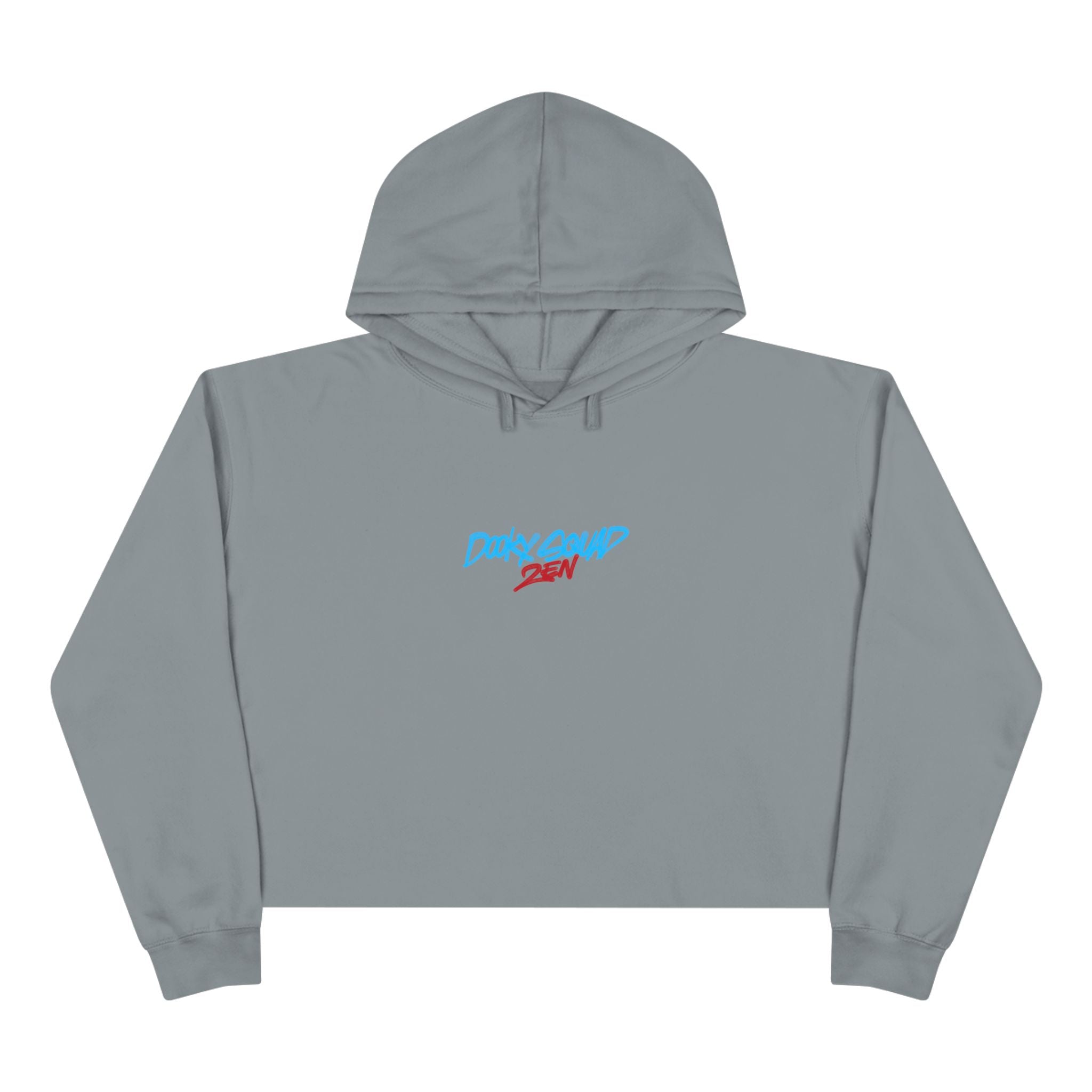 Crop Hoodie — Doberman Anime Graphic Cropped Hoodie with Japanese Text