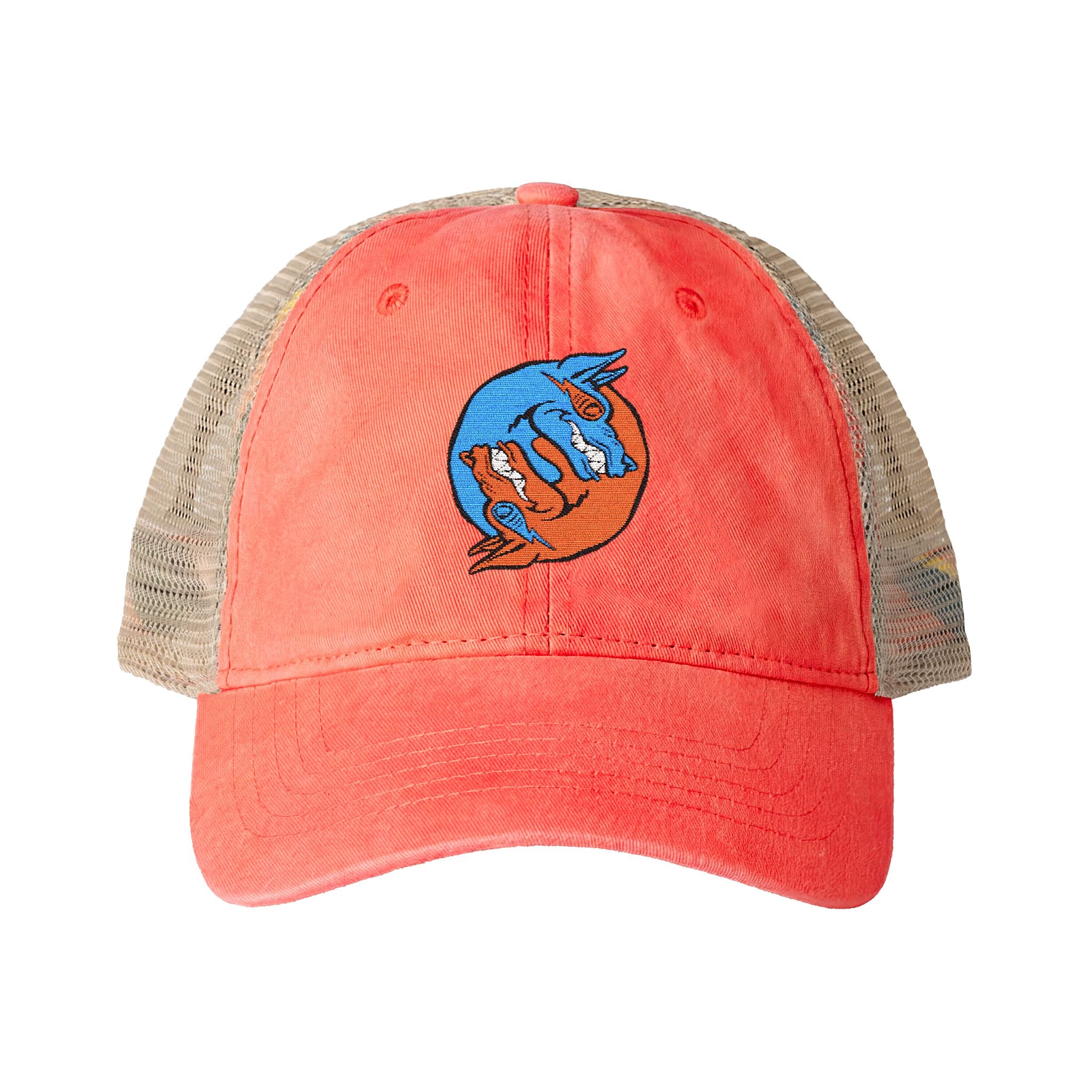 Dooky Squad yin yang women's washed mesh-back trucker cap
