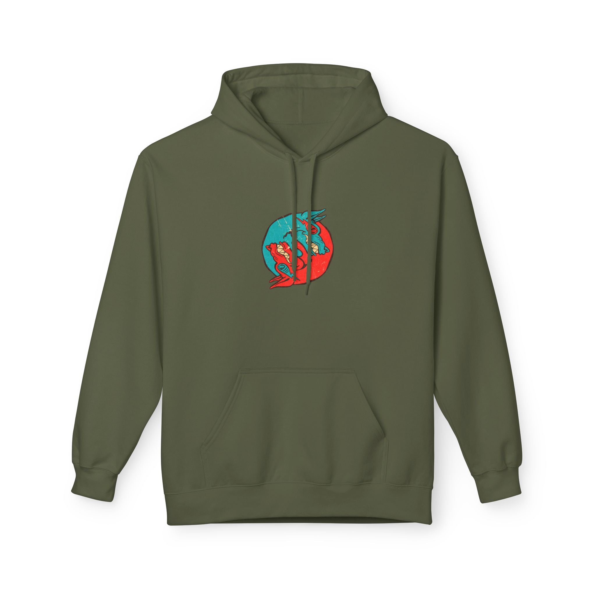 Dooky Squad comic cover hoodie with superhero graphic back print