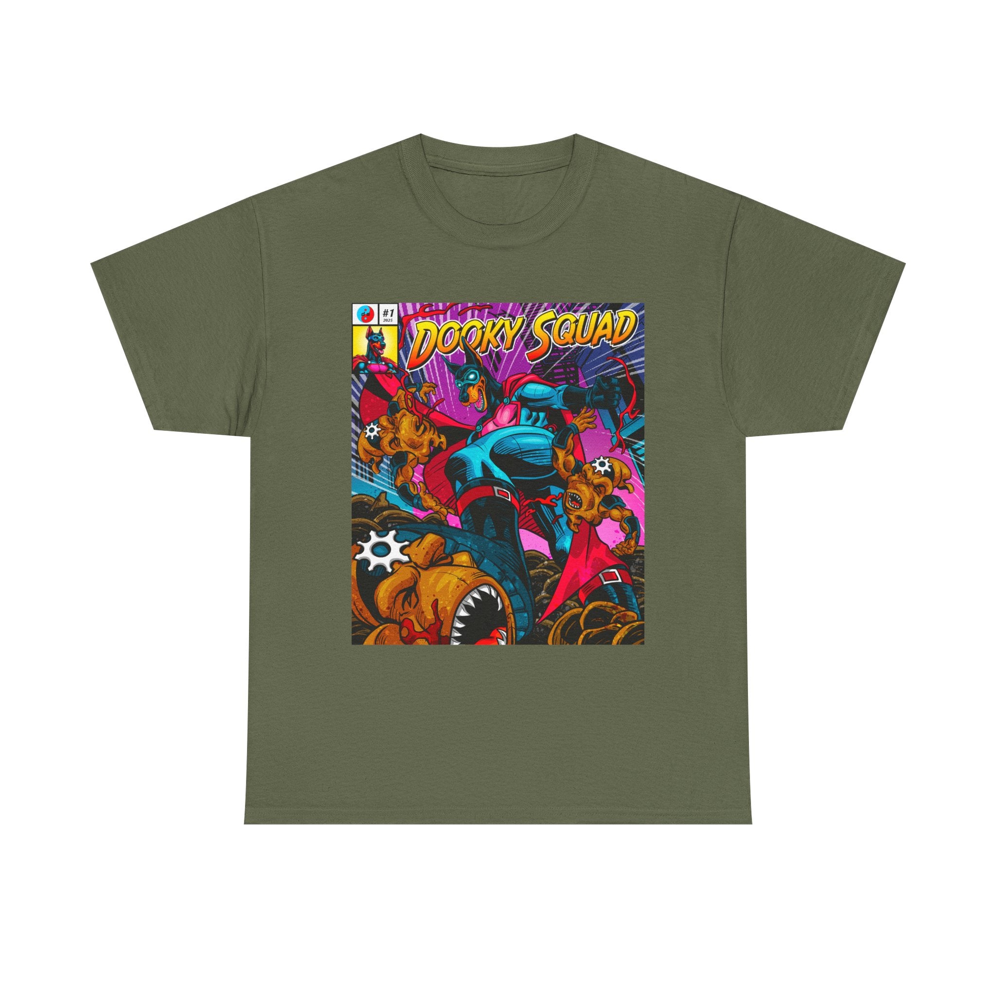 Dooky Squad OG Art tee, retro superhero graphic crewneck