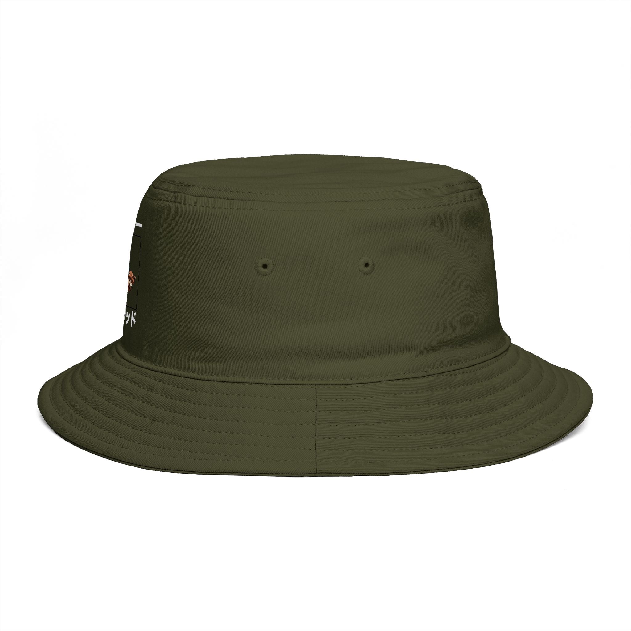 Dooky Squad manga design bucket hat with Katta Kanna text