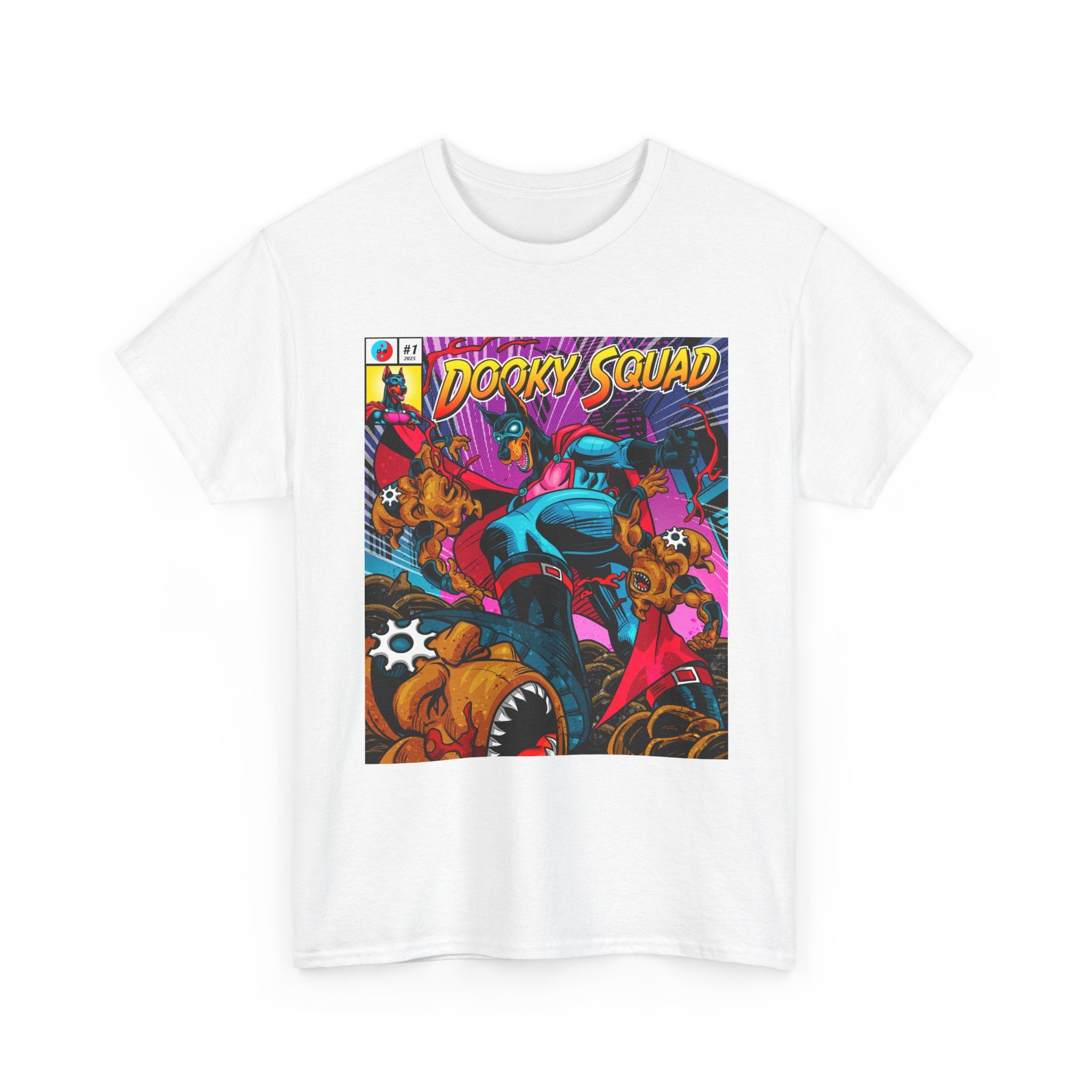 Dooky Squad OG Art tee, retro superhero graphic crewneck