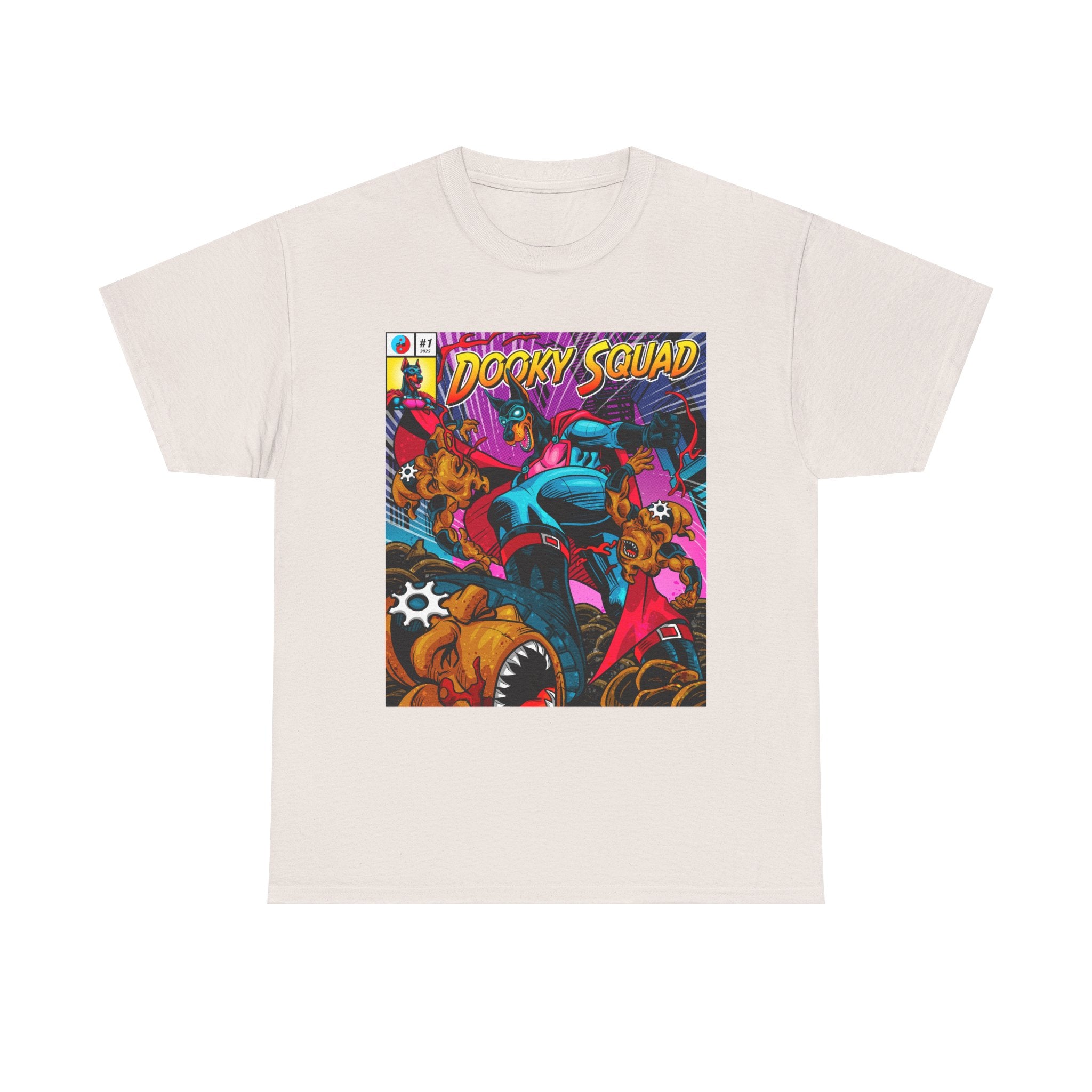 Dooky Squad OG Art tee, retro superhero graphic crewneck