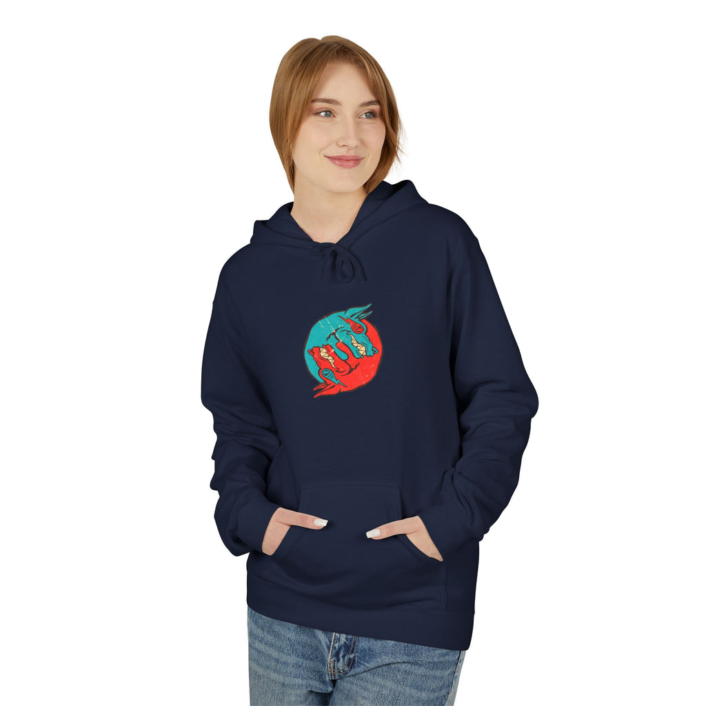Dooky Squad comic cover hoodie with superhero graphic back print
