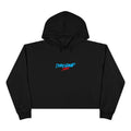Crop Hoodie — Doberman Anime Graphic Cropped Hoodie with Japanese Text