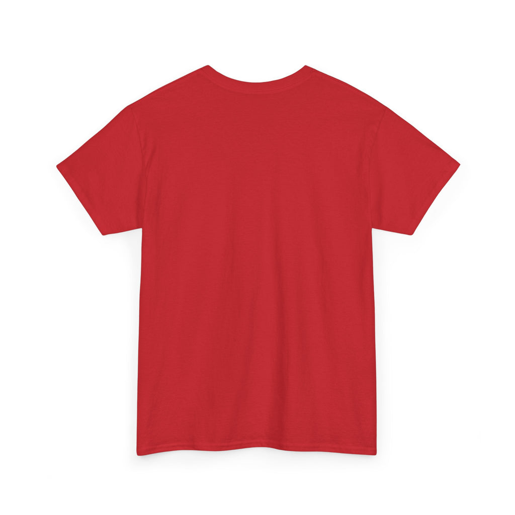 Yin Yang Brushstroke T-Shirt — Red & Blue Balance Graphic Tee