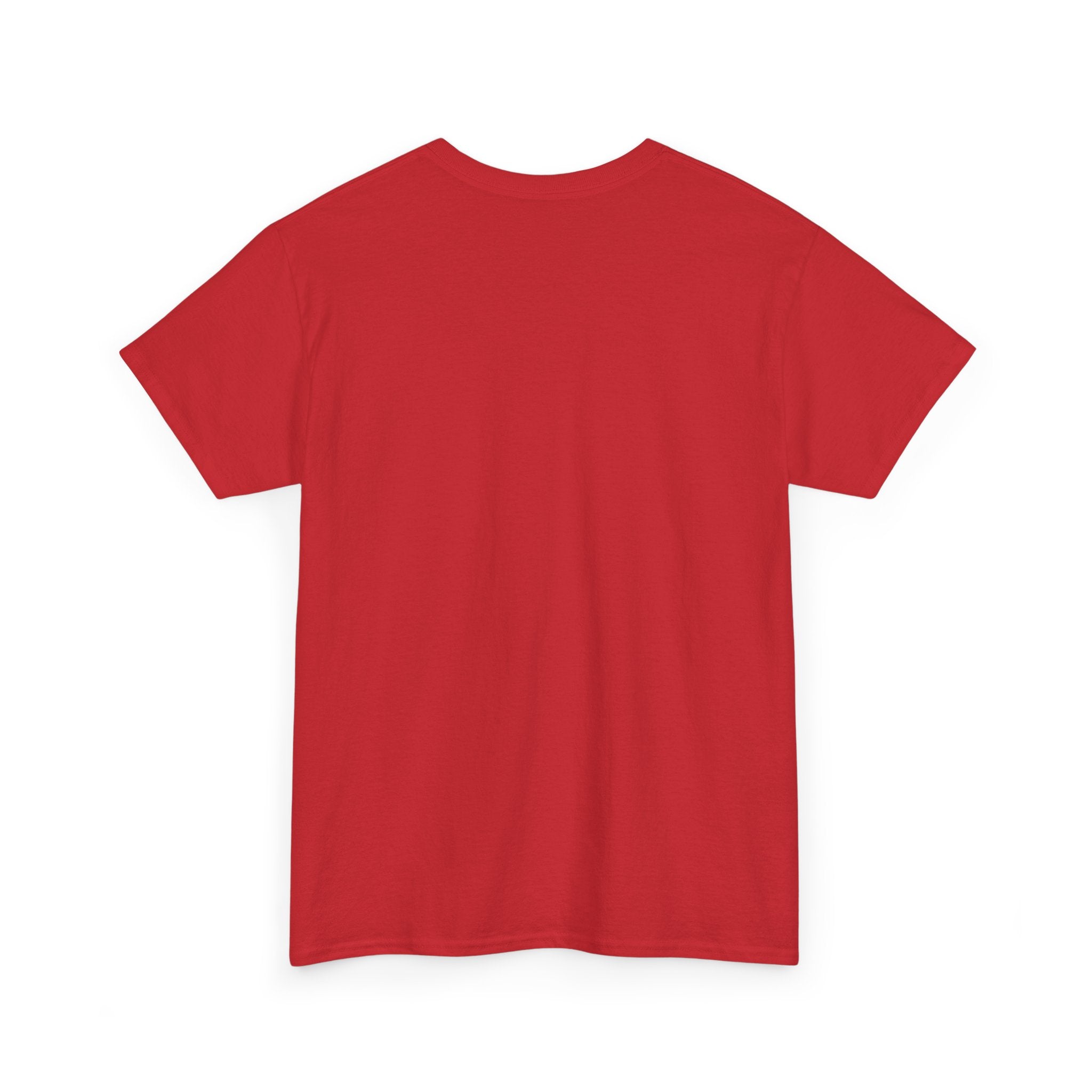 Yin Yang Brushstroke T-Shirt — Red & Blue Balance Graphic Tee