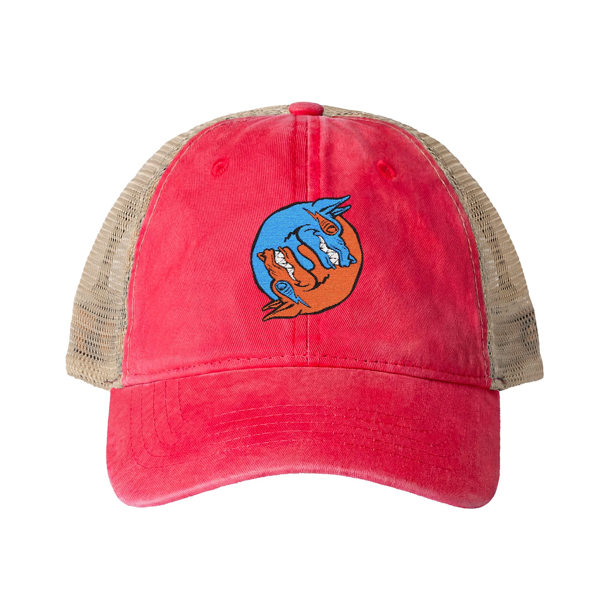 Dooky Squad yin yang women's washed mesh-back trucker cap
