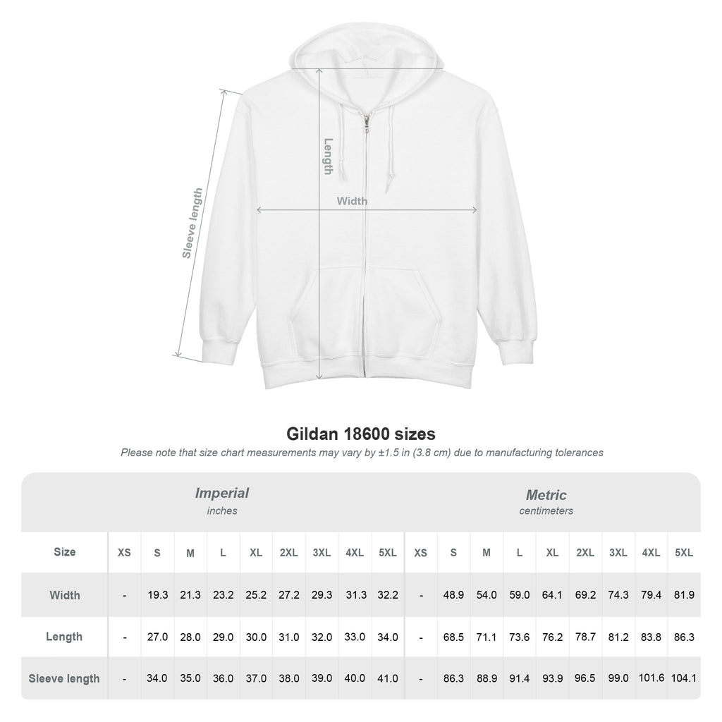 Dooky Squad unisex heavy blend full-zip hooded sweatshirt