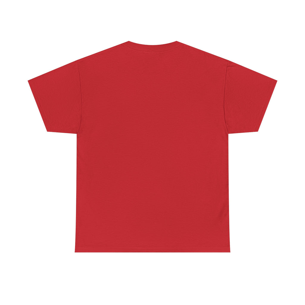 Yin Yang Brushstroke T-Shirt — Red & Blue Balance Graphic Tee