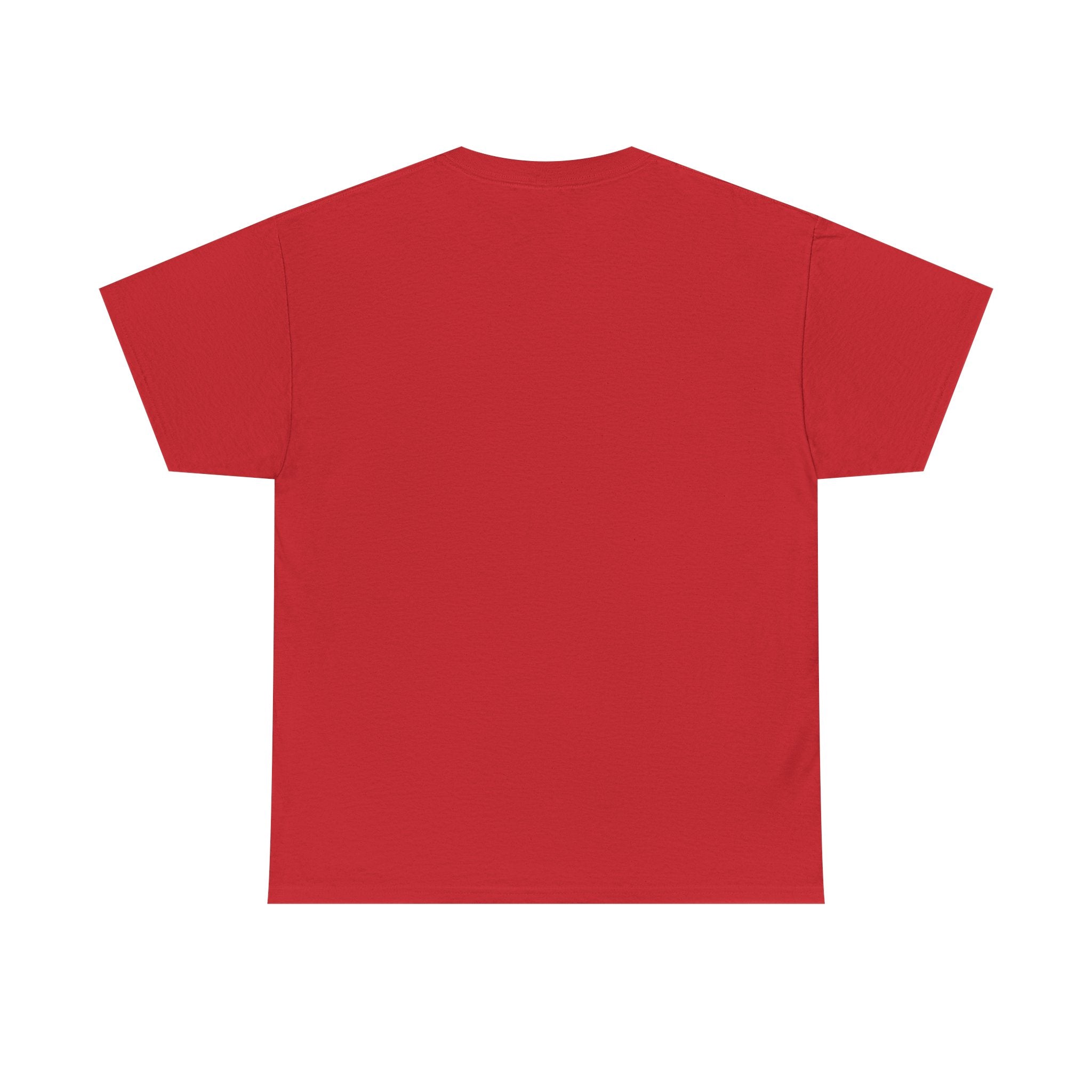 Yin Yang Brushstroke T-Shirt — Red & Blue Balance Graphic Tee