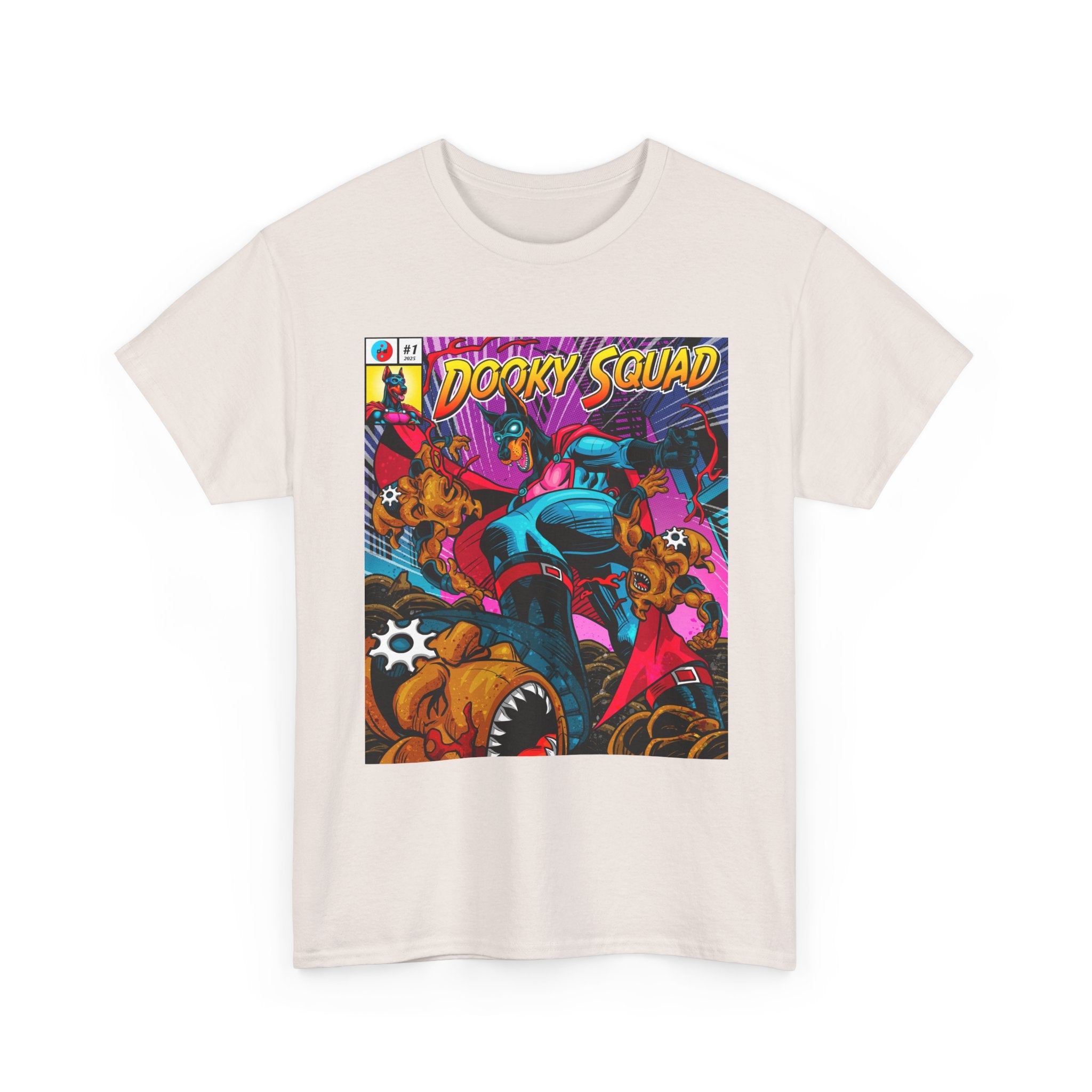 Dooky Squad OG Art tee, retro superhero graphic crewneck
