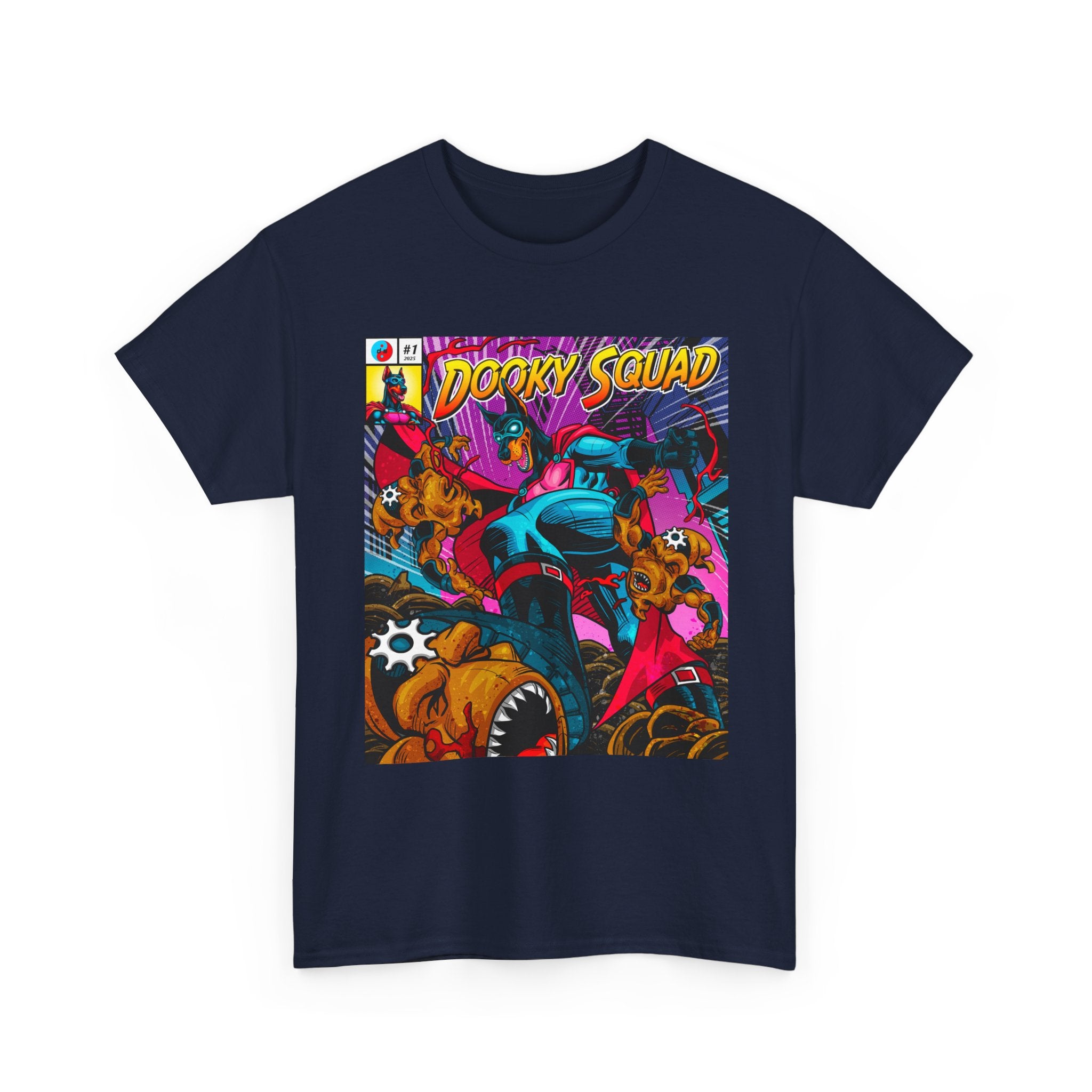 Dooky Squad OG Art tee, retro superhero graphic crewneck