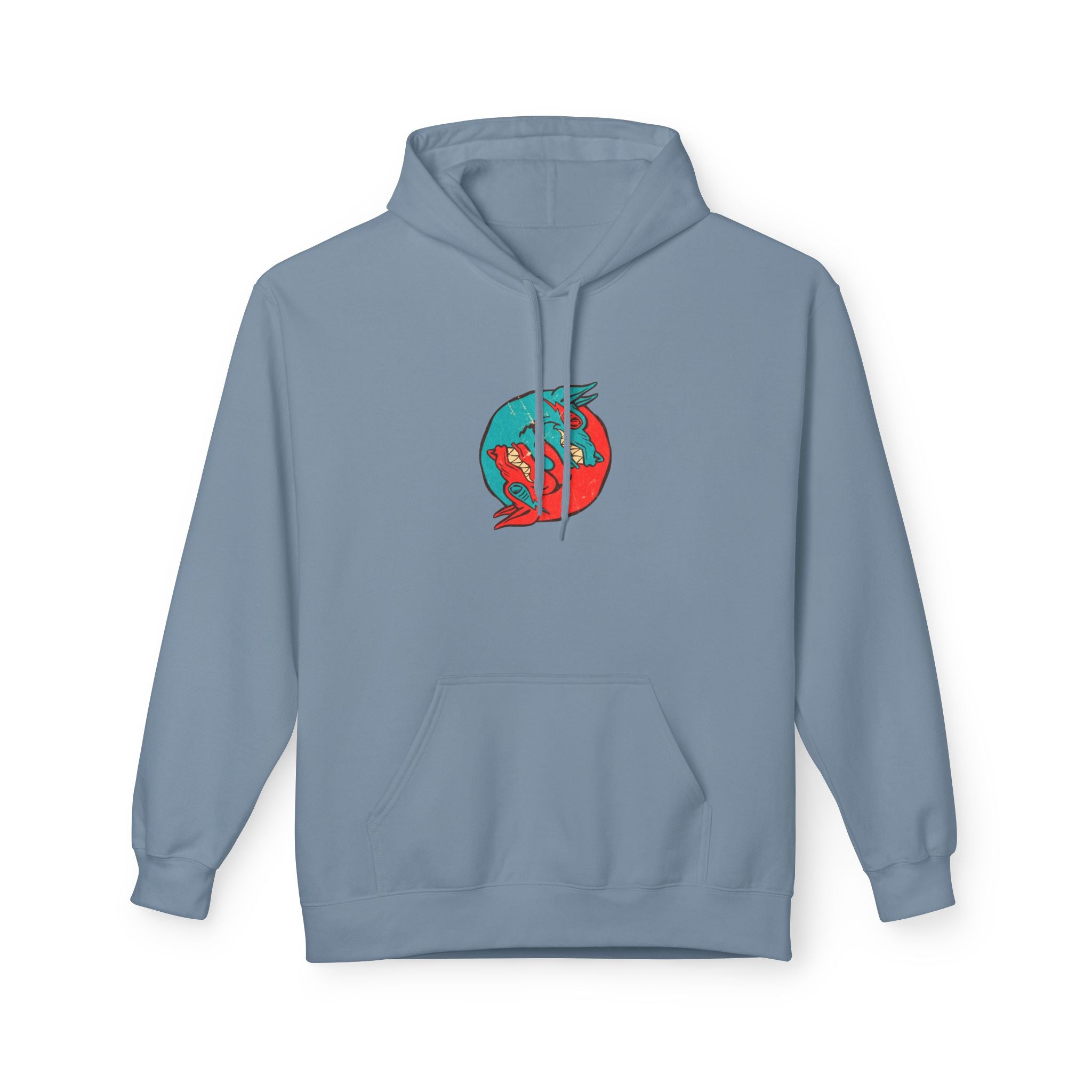 Dooky Squad comic cover hoodie with superhero graphic back print