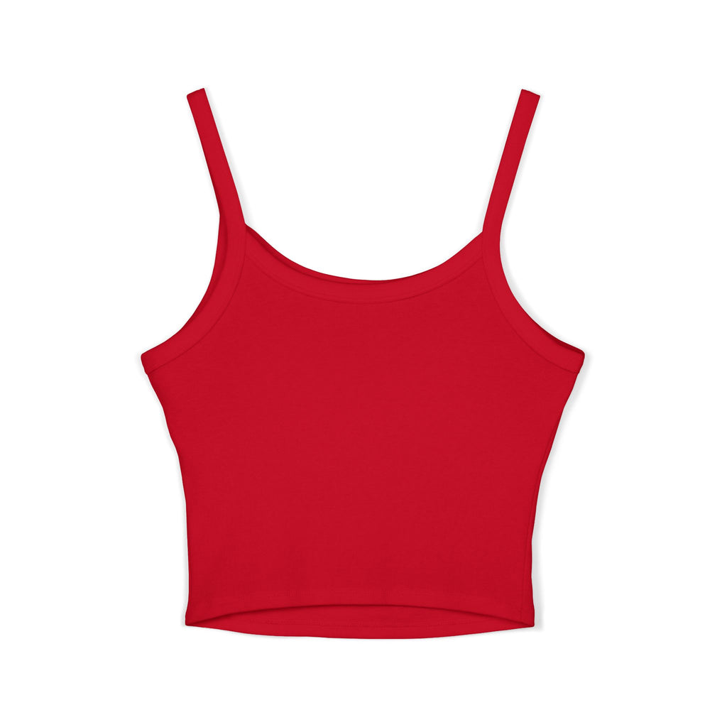 Women's Spaghetti Strap Tank Top — Red & Blue Yin Yang Fox Graphic Tank
