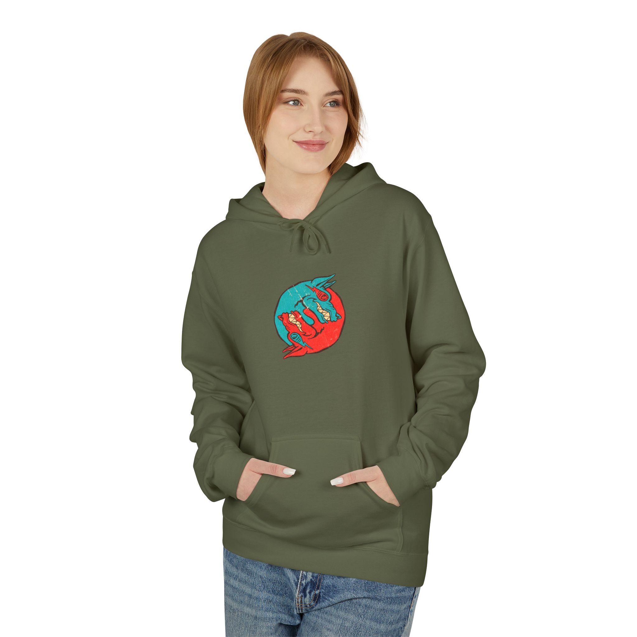 Dooky Squad comic cover hoodie with superhero graphic back print