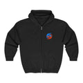 Retro camper van illustration full-zip hoodie by Dooky Squad